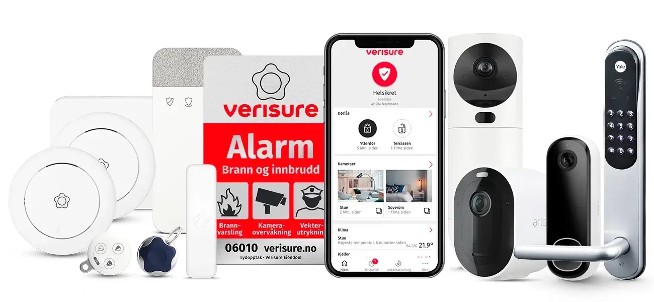 Alarmpakke til bolig fra Verisure